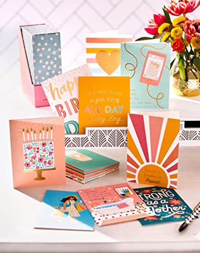 American Greetings Deluxe Cards with Envelopes, Mom Friend (32-Count) - color: Mom Friend