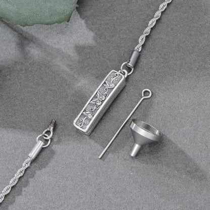 Urn Bracelet for Ashes for Women 925 Sterling Silver Bar Cremation Bracelet Cremation Memorial Keepsake Jewelry Gifts for A Loss of Loved Ones - style: Butterfly