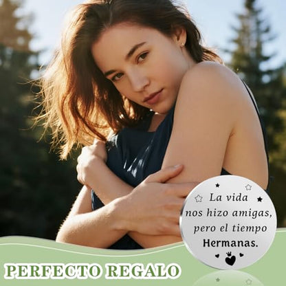 Pocket Hug Token 2026 Graduation Giftsfor her him Mothers Day Gifts for Mom Thank You Gift for Her Him - color: La Vida Nos Hizo Amigas