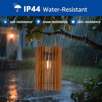 2-Pack Solar Lanterns Outdoor Hanging Portable Table Top Decorative Lamp DIY Lantern Lights Water-Resistant for Outside Patio Yard Garden Porch - style: Solar B