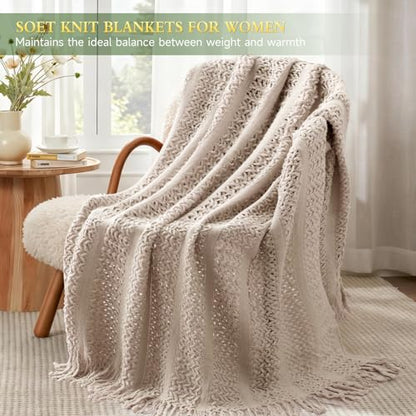 Birthday Gifts for Women, Happy Birthday Gifts for Mom Self Care Package Get Well Soon Gift Baskets, Thinking of You Spa Gift Basket with Knit Blanket Tumbler, Unique Gift Set for Mom, Wife, Friends - color: Khaki