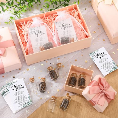 Jingmore 50 Sets Wedding Favors for Guests Let Love Grow Gift, Leaves - style: Leaves