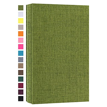 potricher Photo Album 4x6, 300 Pockets, Linen Cover, Green | Small Capacity 4x6 Picture Albums with Horizontal Pockets, 4x6 Photo Book for Family, Wedding, Baby, Anniversary - color: Green