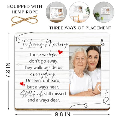 JANLAN Memorial Gifts for Loss of Loved One,Memorial Picture Frame,Bereavement Gift Sympathy Gifts Remembrance Gift for Loss of Mom Dad Wife Husband,Still Loved Still Missed Photo Frame - style: Loss of Loved One-2