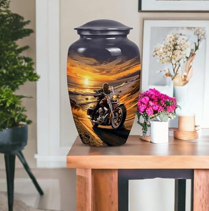 Motorcycle Urn - Cremation Urns for Human Ashes Adult Man & Women -10" - size: CLS-10 Inch, 1 Pc