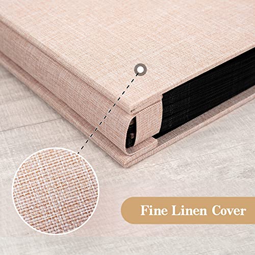 potricher Photo Album for 4x6 300 Horizontal Pockets Linen Cover Small Capacity Picture Book for Family Wedding Baby and Anniversary (Beige) | Small Capacity 4x6 Picture Albums with Horizontal Pockets, 4x6 Photo Book for Family, Wedding, Baby, Anniversary
