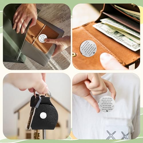Pocket Hug Token 2026 Graduation Giftsfor her him Mothers Day Gifts for Mom Thank You Gift for Her Him - color: Cancer Survival Gifts 2