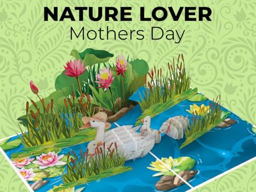 iGifts And Cards Mama Duck Birthday 3D Pop-Up Card – Funny Family 5"x7" | Mother’s Day, Heartfelt Thanks Greeting, Mom, Wife, Grandma, Stepmother, Duckling Design, Handcrafted Paper Art, Notecard - color: Mama Duck