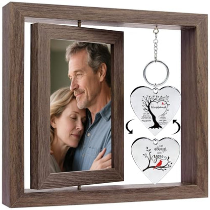Memorial Gifts for Loss of Husband Picture Frame,Loss of Husband Sympathy Gift,Picture Frame In Memory of Loss a Loved One,Condolence Gifts Fits 4x6 In Photo - color: Husband