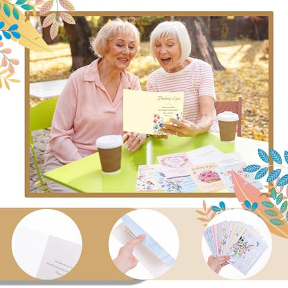 Motiskyy 72 Pack Religious Thinking of You Cards with Envelopes, Floral - style: Floral