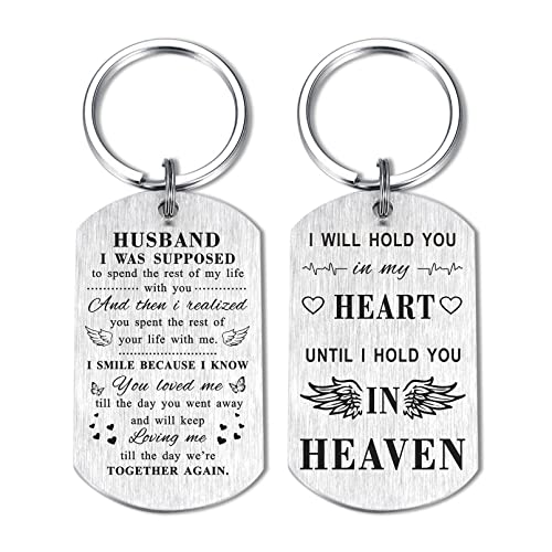 TANWIH Memorial Gifts for Loss of Husband Loss of Wife Sympathy Gifts Bereavement Keychain - color: Memory Husband