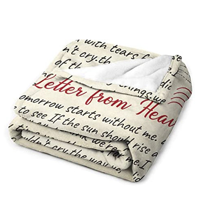 Custom Memorial Blankets with Photos: Made in USA, Sympathy Bereavement Angel Blanket for Loss of Mother Dad Grandma, As I Sit in Heaven | I Never Left You - color: Design 13