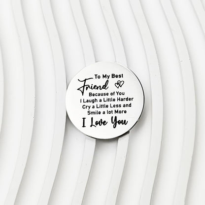 RFTWXHPN Long Distance Relationship Friendship Gifts for Women Men Pocket Hug Tokens Christmas Gift for Boyfriend Girlfriend - color: To My Best Friend