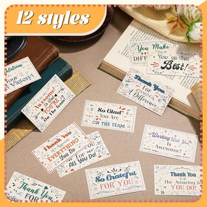 Yeaqee Employee Appreciation Cards Kudos Notes Motivational Blank,Drawing - style: Drawing