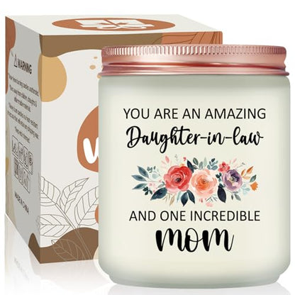 Daughter in Law Gifts Ideas - Mothers Day Christmas Birthday Gifts for Daughter in Law - Lavender Scented Candle - color: Daughter in Law