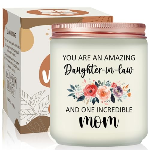 Daughter in Law Gifts Ideas - Mothers Day Christmas Birthday Gifts for Daughter in Law - Lavender Scented Candle - color: Daughter in Law