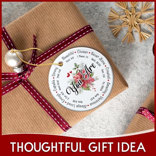 Christian Christmas Ornament Gifts for Women 2025, Faith-Based Ceramic Decor, Religious Ladies Gift Ideas, Home Decorations, Jesus Ornaments, Funny Birthday & Just Because Gifts for Her - style: Christian