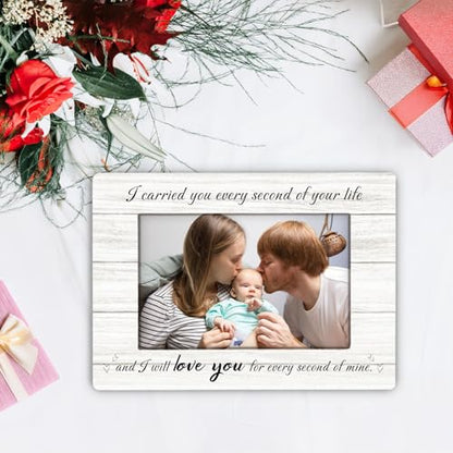 Miscarriage Memorial 4x6 Picture Frame, Loss of Baby Memorial Sympathy Gifts Photo Frame for Mom, I Carried You Every Second of Your Life Wall and Tabletop Display Picture Photo Frames - color: baby02