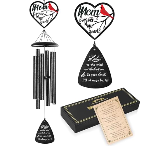 VENBEEL Sympathy Gifts for Loss of Mom, Memorial Wind Chimes for Loss of Mother, Condolence Bereavement Remembrance Gift in Memory of Mom
