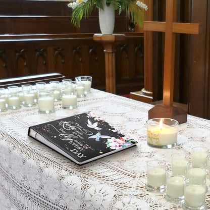 ReliThick Cardinal Funeral Photo Album 4 x 6 Inch 200 Blank Pages Memorial Leather Memory Album Scrapbook for Memorial Service Celebration of Life Decor in Loving Party Supply(Hummingbird) - style: Hummingbird