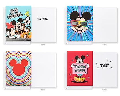 American Greetings Deluxe Disney All-Occasion Card Bundle With Envelopes, Mickey Mouse (32-Count) - color: 32 Count Mickey Mouse