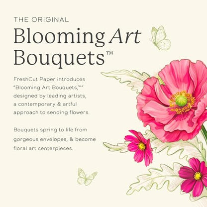 Freshcut Paper Blooming Roses 13 Inch Life-Sized 3D Pop Up Card – Anniversary, Valentine's Day, Mothers Day, Thank You, Gifts for Mom and Her – Includes Notecard and Envelope (Pack of 2) - color: Blooming Roses, size: Classic (Pack of 2)