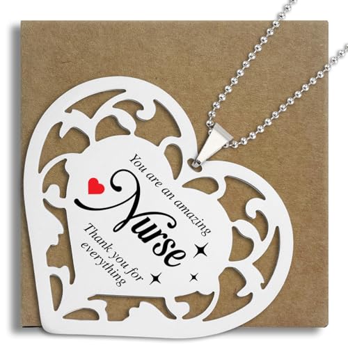 Nurse Ornament Heart Shaped Gift, Thank You Gifts for Nurses Women Men, Appreciation Hanging Keepsake for Healthcare Worker RN Doctor Nurse Practitioner Retirement Gift Hanging Ornaments S2X1 - style: Nurse Ornament