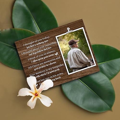 ZENNLAB Memorial Picture Frame for Loss of Loved One, Sympathy & Bereavement Gifts for Mother, Father & Grandparents, In Memory of Loved One - style: Memorial frame