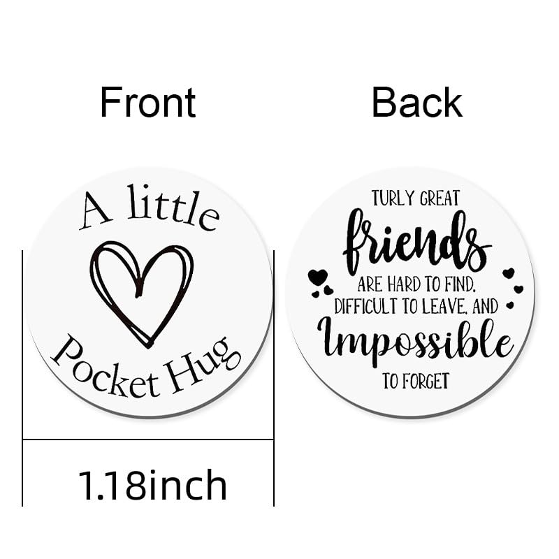 ShiQiao Spl Keychain for Women & Girls, Best Friend Pocket Hug Token, Stainless Steel, Turly Great Friends, Bestie Friendship Gifts for Christmas & Birthday - color: Turly Great Friends