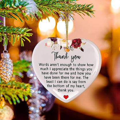 Jocidea Thank You Gift - Appreciation Keepsake - Ceramic Ornaments - color: Thank You for Everything You Have Done for Me
