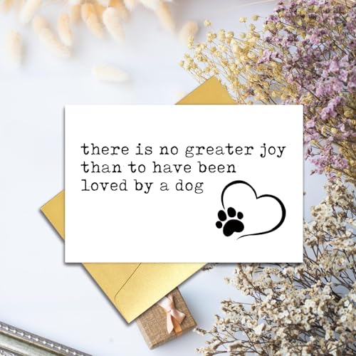Pet Dog Loss Sympathy Card, Sympathy Gifts for Someone Loss of Dog, Thinking of You Card for Friend Loss of Dogs Pet, Sorry For Your Loss For Dog Owner