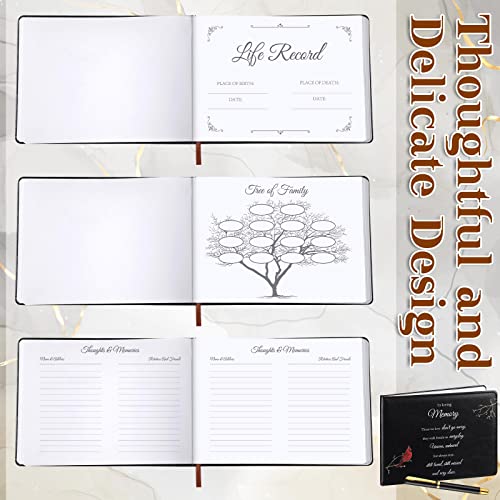 Yingzhao Memorial Funeral Guest Book with Pen 144 Pages Cardinal Funeral Guest Sign in Book for Memorial Service Celebration of Life Party Supplies in Loving Memory(Those We Love) - style: Those We Love