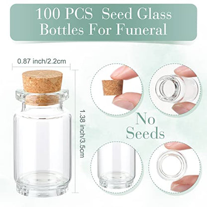 Tanlade 100 Set Funeral Favor Memorial Seed Packet for Guest, Leaf - style: Leaf