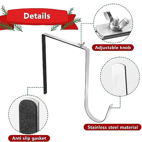 Christmas Headstone Wreath Hanger, Adjustable Headstone Wreath Holder - style: 1 Pc