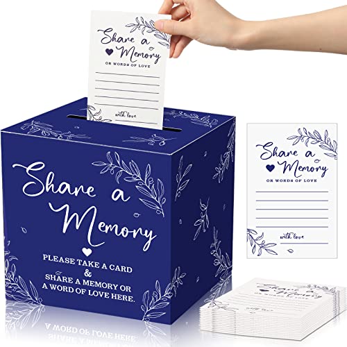 Pajean 50 Share a Memory Cards and Box, Dark Blue, Trendy - color: Dark Blue, style: Trendy