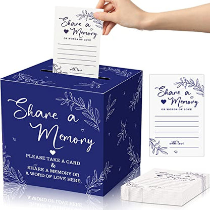 Pajean 50 Share a Memory Cards and Box, Dark Blue, Trendy - color: Dark Blue, style: Trendy