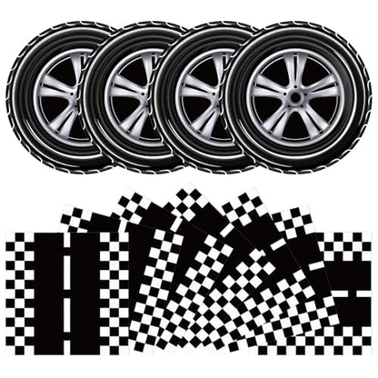 40 Pcs Race Car Plates and Napkins Set, Large 9 Inch Party Plates - color: Race Car