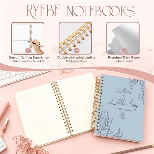 New Mom Boy Gifts Journal for Women, 5.5x8.3in - color: Letters Boy