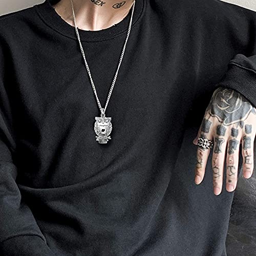 Owl Animal Cremation Urn Necklace for Ashes Crystal Memorial Keepsake Pendant Jewelry with Funnel Filler Kit for Dad Mom Grandma - style: Mom