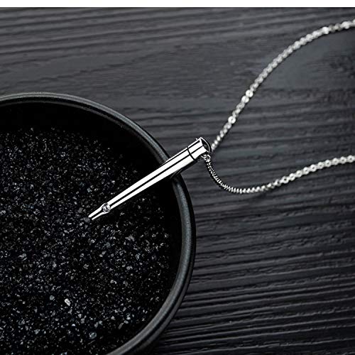 YOUFENG Urn Necklaces for Ashes Urns for Human Ashes Memorial Cremation Urn Locket Stainless Steel Keepsake Ashes Jewelry - style: Silver