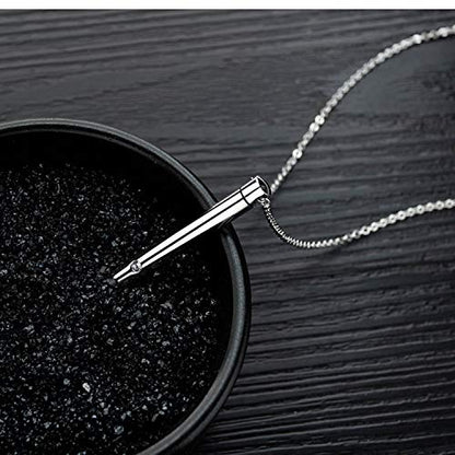 YOUFENG Urn Necklaces for Ashes Urns for Human Ashes Memorial Cremation Urn Locket Stainless Steel Keepsake Ashes Jewelry - style: Silver