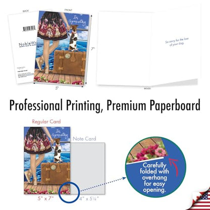 The Best Card Company - Pet Sympathy Card with Envelope - Animal Bereavement, Sorry for Loss - Dog And Friend C6881SMG-PS - style: Dog and Friend