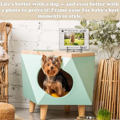 YSTEP Dog Memorial Picture Frame, Pet Loss Gift, Memorial Sympathy & Bereavement Gifts for Loss of Dogs, Pet Memorial Frame, Dog Wooden Photo Frames 4x6 In -G04 - style: Style 4