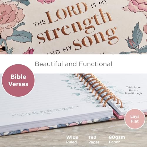 Christian Art Gifts Spiral Journal: The Lord is My Strength - Psalm 118:14