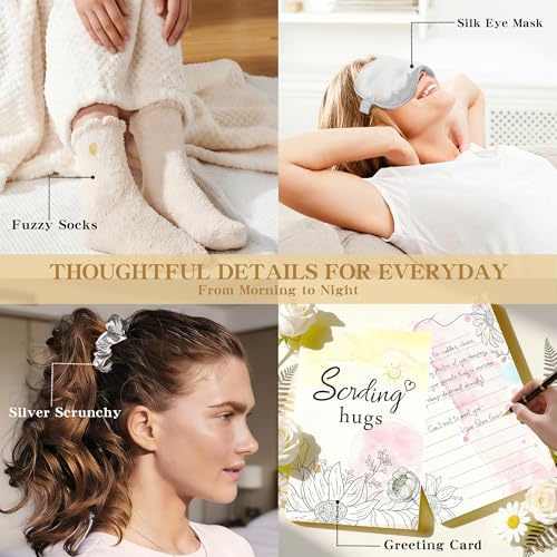 Birthday Gifts for Women - 11 Pcs Self Care Gift Basket Set for Sister Friend Mom - Get Well Soon Gift Box - Recovery After Surgery Care Package - Friendship Cheer Up Inspirational Thank You Present - color: Face Mask