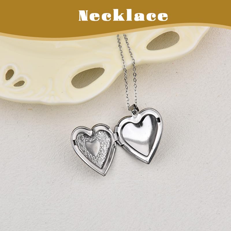 Custom Photo Locket Necklace for Women Mother Aunt Birthday Gifts from Niece Daughter Memory Memorial Gifts for Loss of Loved One Mother Daughter Locket Necklaces for Women
