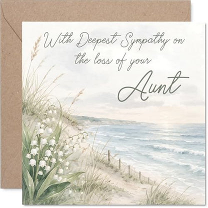 Stuff4 Comforting Sympathy Card, Loss of Aunt - color: Aunt