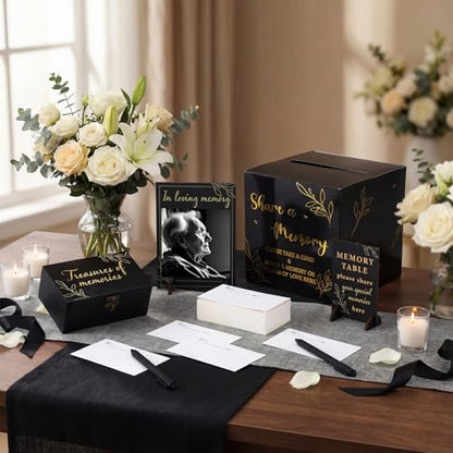 Gilprop 113 Pcs Celebration of Life Share a Memory Cards Set, Elegant - style: Elegant