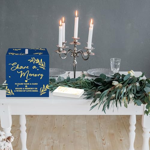 Pajean 50 Share a Memory Cards and Box, Blue Gold, Trendy - color: Blue Gold, style: Trendy