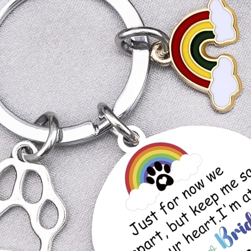 Dog Memorial Gifts for Loss of Dog Rainbow Bridge Keychain Pet Loss Gift | Dog Passing Away Gifts Pet Remembrance Gift In Memory of Dog Pets Loss Sympathy Gift Pet Memorial Keychain